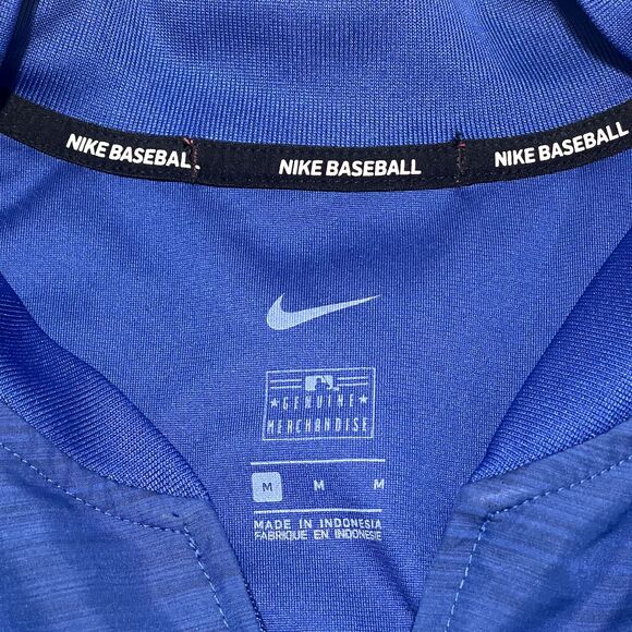 Texas Rangers Jacket Mens Medium Royal Blue MLB Full Zip Embroidered Logo NIKE - Picture 2 of 14